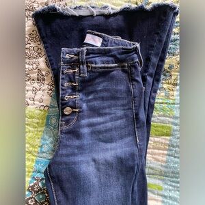 Pink lily flares/bell bottom